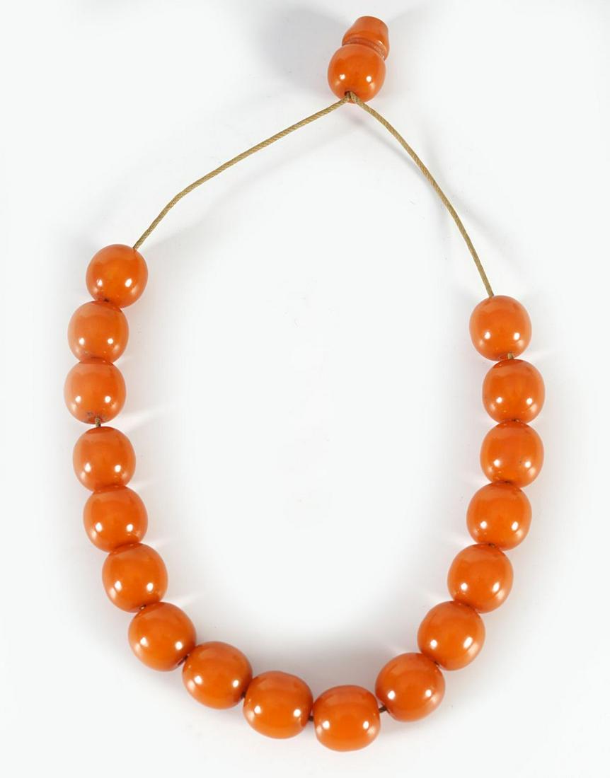 AMBER WORRY BEADS. ISLAMIC (1 of 2)