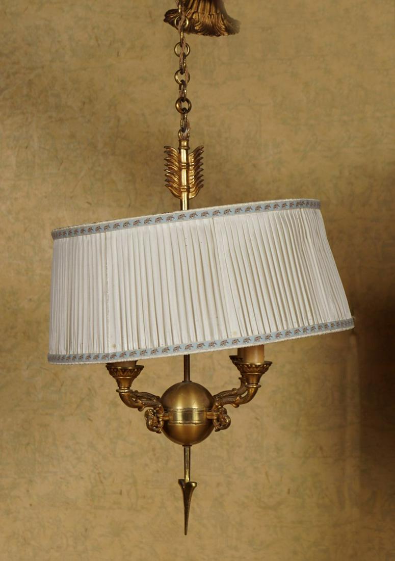 EMPIRE STYLE BRASS CHANDELIER (1 of 2)