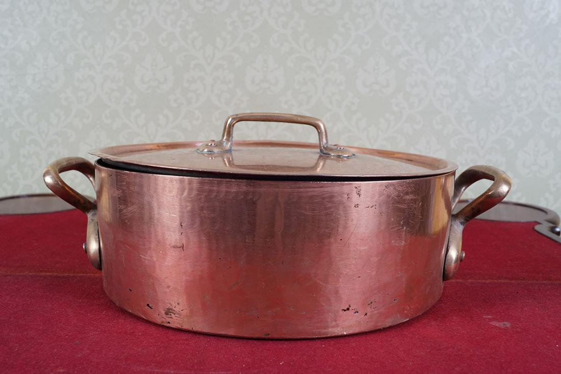 GEORGIAN COPPER PRESERVING PAN AND LID (1 of 4)