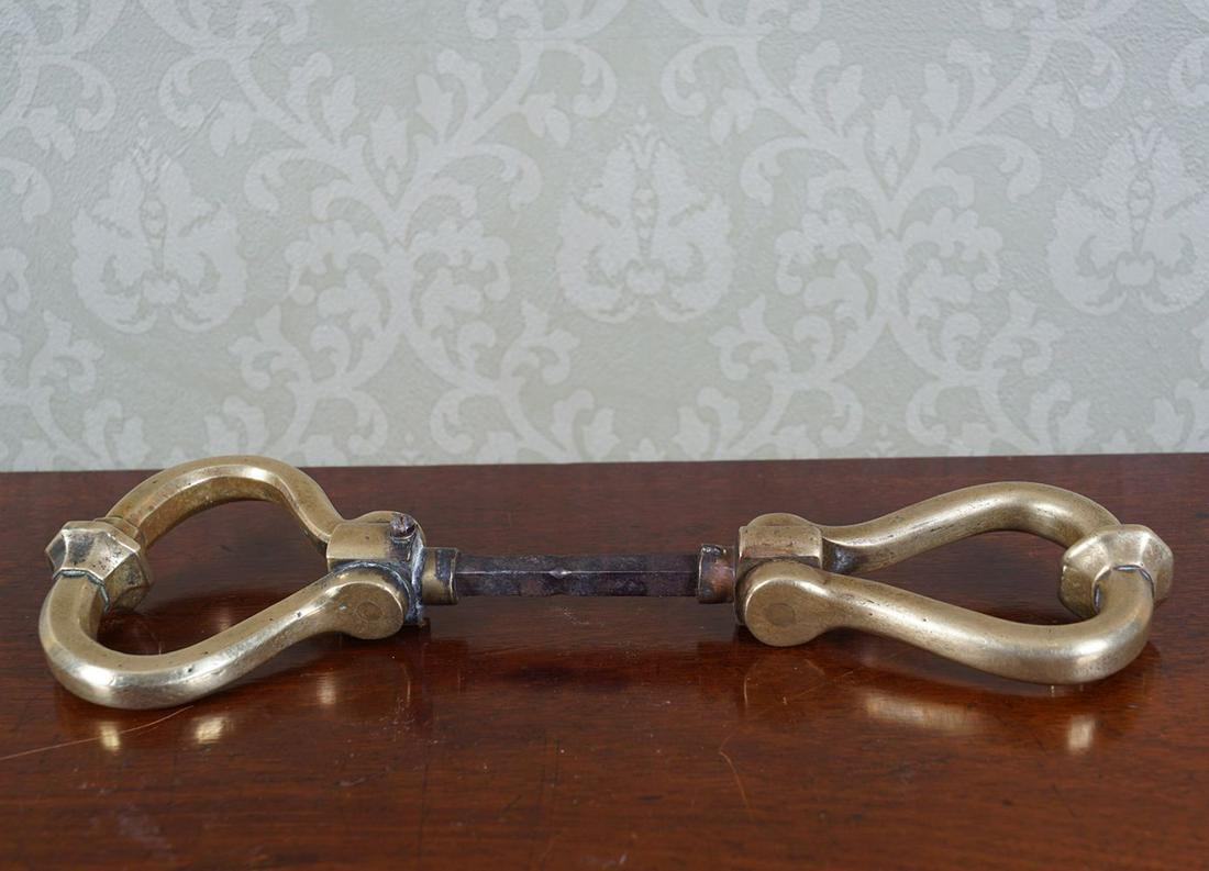 GEORGIAN BRASS DOOR HANDLE (1 of 3)