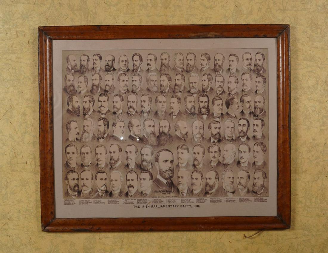 IRISH PARLIAMENTARY PARTY 1886 LITHOGRAPH (1 of 3)