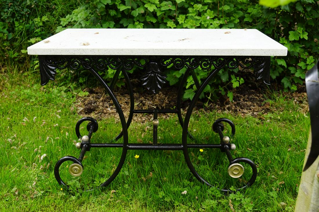 WROUGHT IRON GARDEN TABLE (1 of 3)