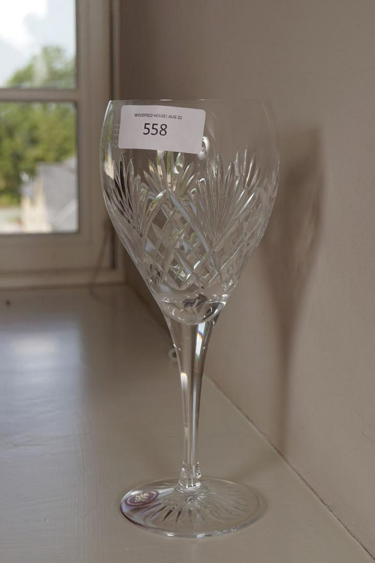 CAR RACING TROPHY: Cymraeg crystal glass inscribed 3 Counties Car Club, Neath Valley 23 cm. high