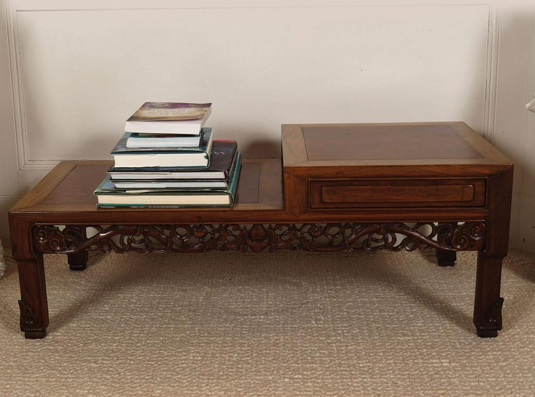 CHINESE HARDWOOD BOOK STAND (1 of 3)