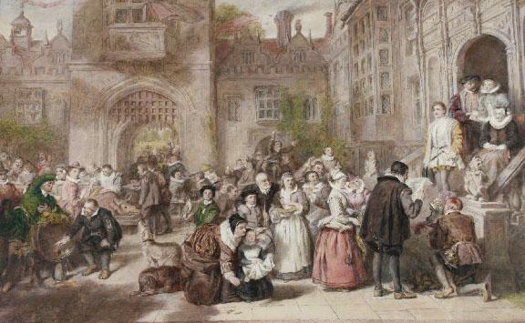 William Powell Frith, 1819 - 1909: William Powell Frith, 1819 - 1909,Becoming of age in a far countrySigned oil on canvasDated 1907 Size: 57 x 85 cms.