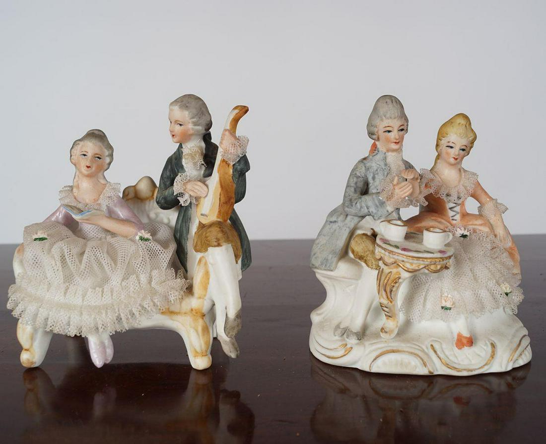 PAIR OF BISQUE GROUPS (1 of 2)