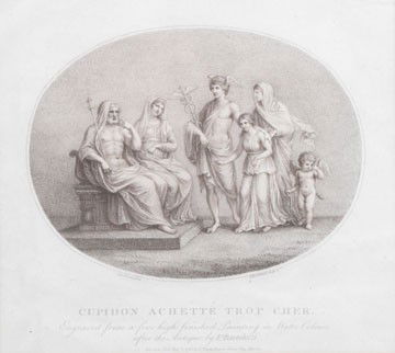 Francesco Bartolozzi: Francesco Bartolozzi, Cupiden achette trop cher, Engraving 20 x 22 cms.