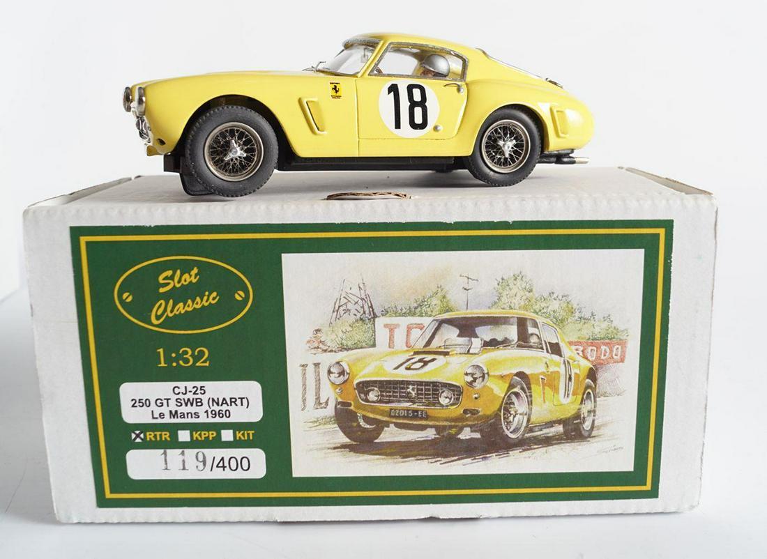SLOT CLASSICS CJ-25 250GT MODEL CAR: short wheel base, LM 1960 RTR