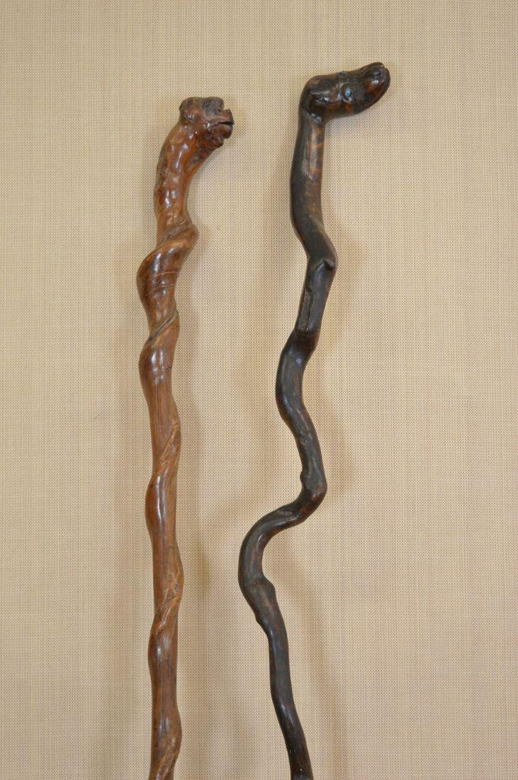 TWO SHILLELAGH WALKING STICKS (1 of 2)