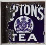 VINTAGE LIPTON'S TEA ENAMEL SIGN