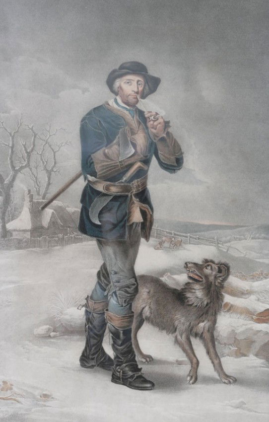 After Barker: After Barker,The woodman,Engraving by Francesco Bartolozzi,Published 1792 64 x 41 cm.