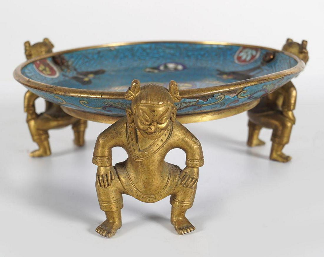 CHINESE CLOISSONE DISH (1 of 4)