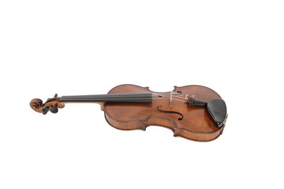 Violin: Possibly mid eighteenth-century violin,entitled Joannes Udarlicus Ebore, fecit praga, 17...with bow in case