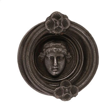 Regency cast iron Anora Livia door knocker: Regency cast iron Anora Livia door knocker Size: 10 cm. diameter