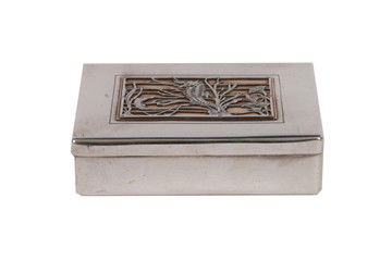 Rare silver Goldsmiths & Co. sandwich box: Rare silver Goldsmiths & Co. sandwich box, London 1895