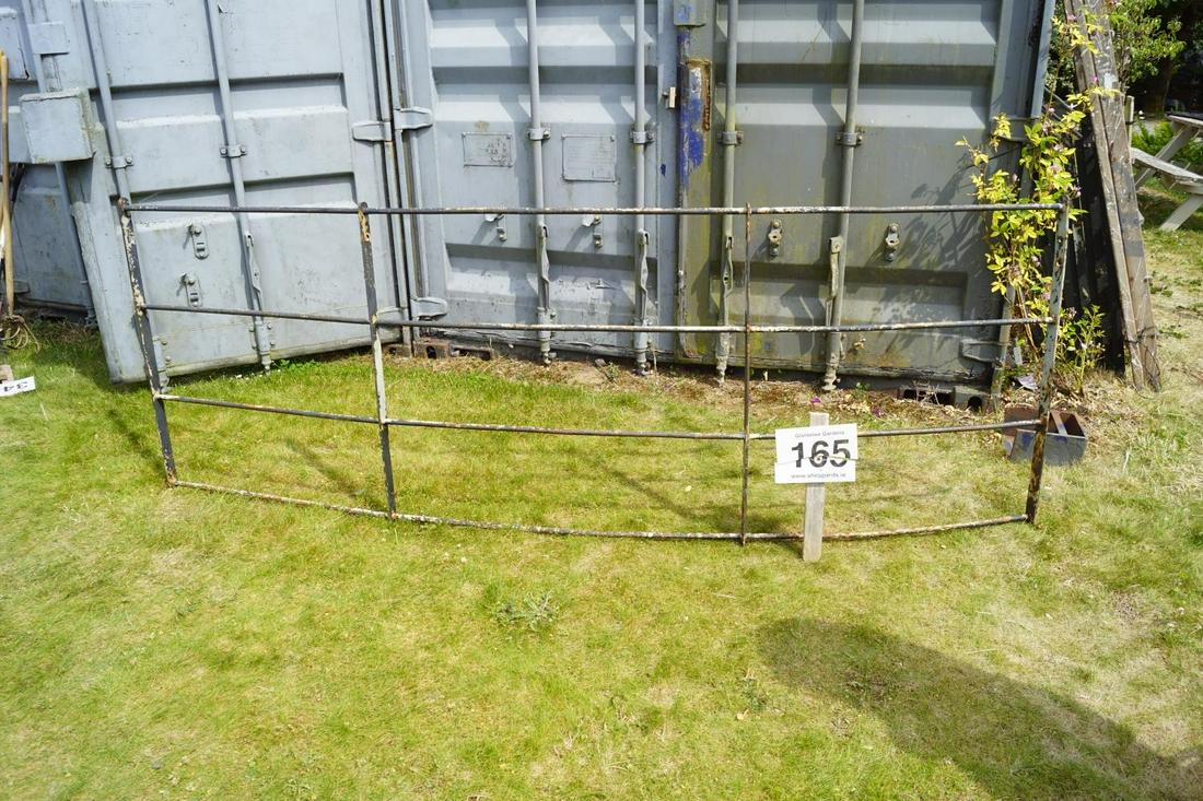 14 LENGTHS OF ESTATE RAILING: 14 lengths of estate railing. 94 cm. high; 182 cm. wide (13); 94 cm. high; 274 cm. long (1) Approximate Time: 12:27 Lot No: 165 Category: Garden & Decorative Objects