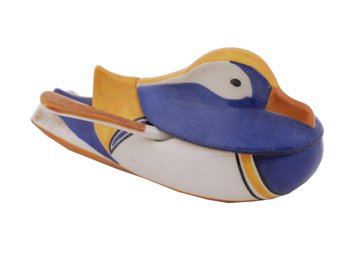 Theodore Haviland limoges salt cellar: Theodore Haviland limoges salt cellar,in the form of a duck Size: 12 cm. long