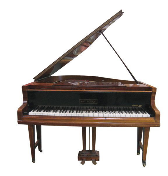 Petrof baby grand piano: Petrof baby grand piano Size: 60 cm. deep; 55 cm. wide