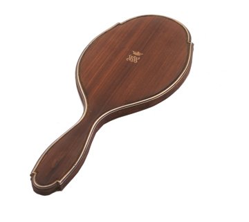 Late nineteenth-century silver rosewood and 22 ct.: Late nineteenth-century silver rosewood and 22 ct. gold hand mirror, by Gustave Keller, Paris silversmith to the Russian Royal family, bearing the cypher MW with the coronet of the Grand Duchess MW Si