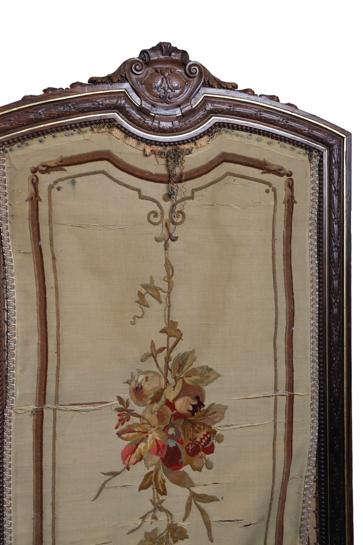 19TH-CENTURY FIVE-PANEL FOLDING SCREEN - 3