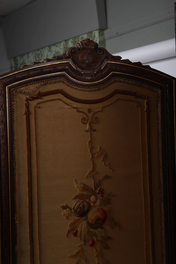 19TH-CENTURY FIVE-PANEL FOLDING SCREEN - 4