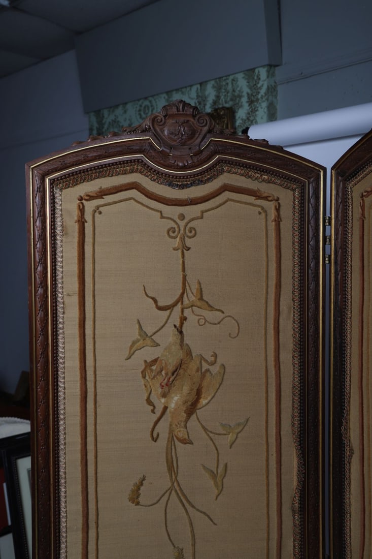19TH-CENTURY FIVE-PANEL FOLDING SCREEN - 5