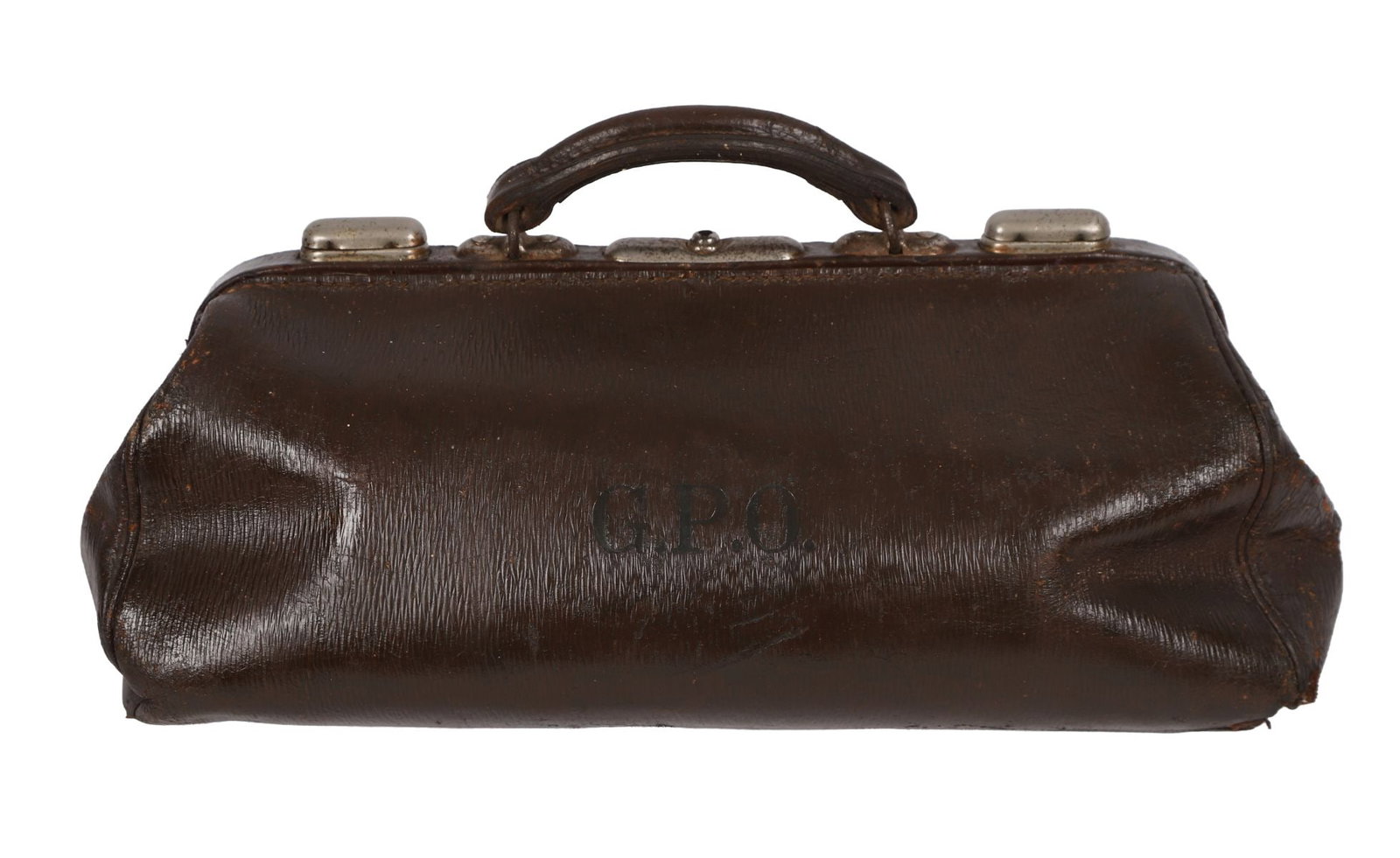 LEATHER MEDICAL OR FIELD BAG MARKED “G.P.O. (1 of 3)