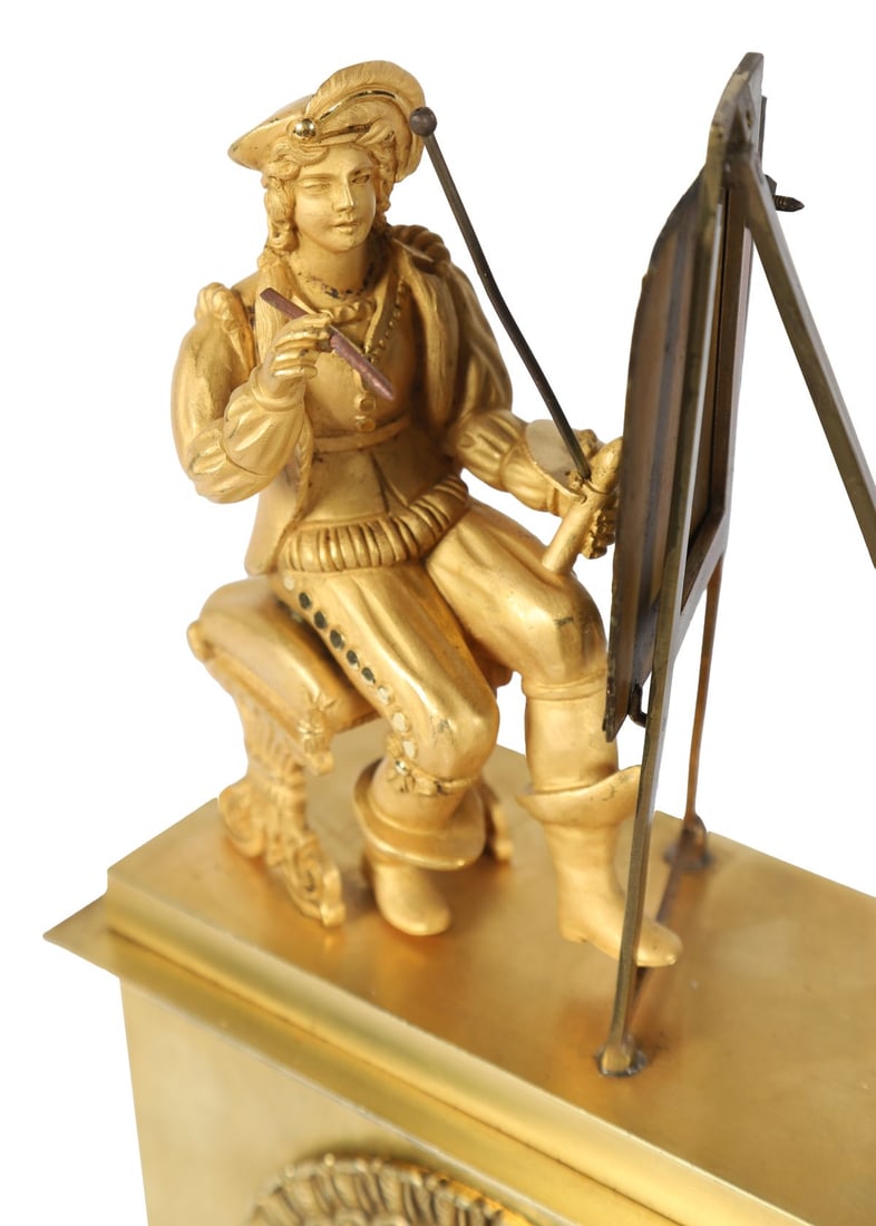 19TH-CENTURY ORMOLU MANTEL CLOCK - 5