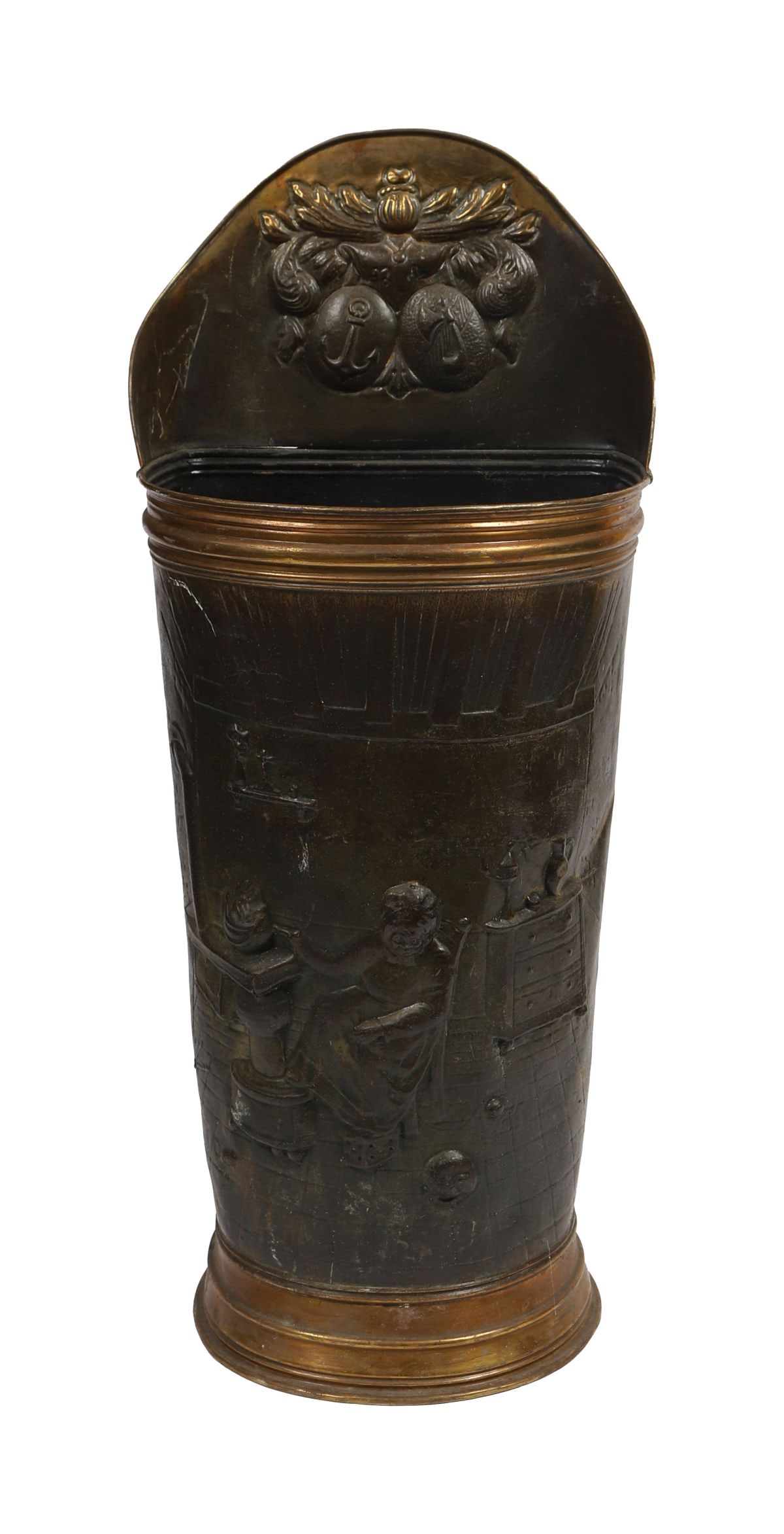 EMBOSSED BRASS STICK STAND (1 of 3)