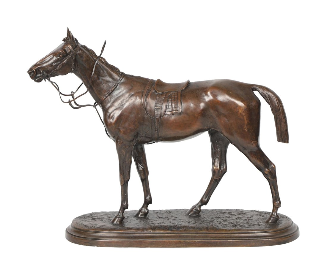 ISIDORE - JULES BONHEUR (1827–1901): Title: Standing HorseMedium: BronzeSignature: SignedProvenance: Private Collection SCULPTURE