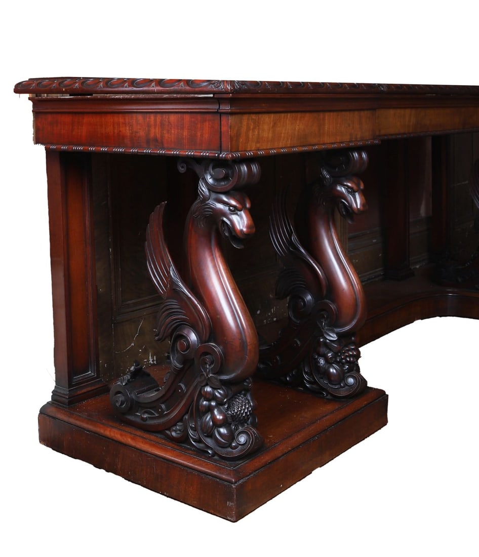 WILLIAM IV PERIOD BREAKFRONT SERVING TABLE - 4