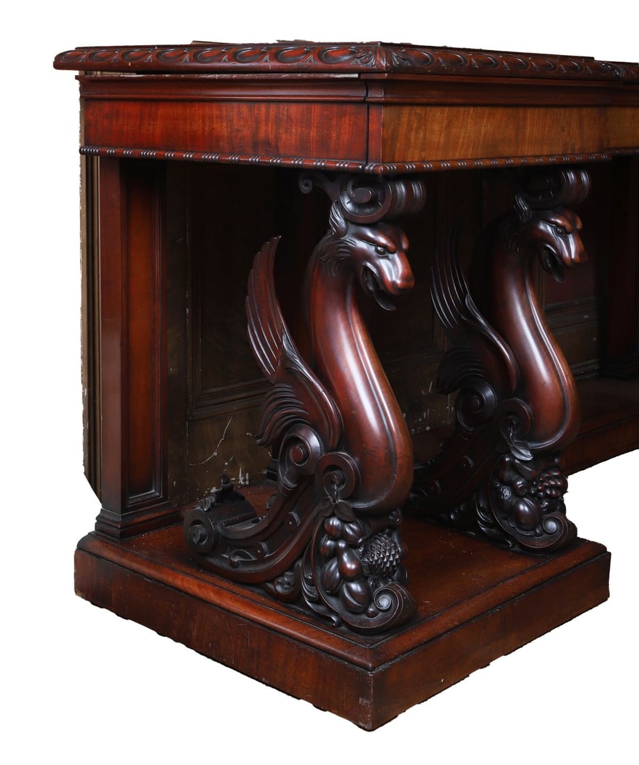 WILLIAM IV PERIOD BREAKFRONT SERVING TABLE - 5