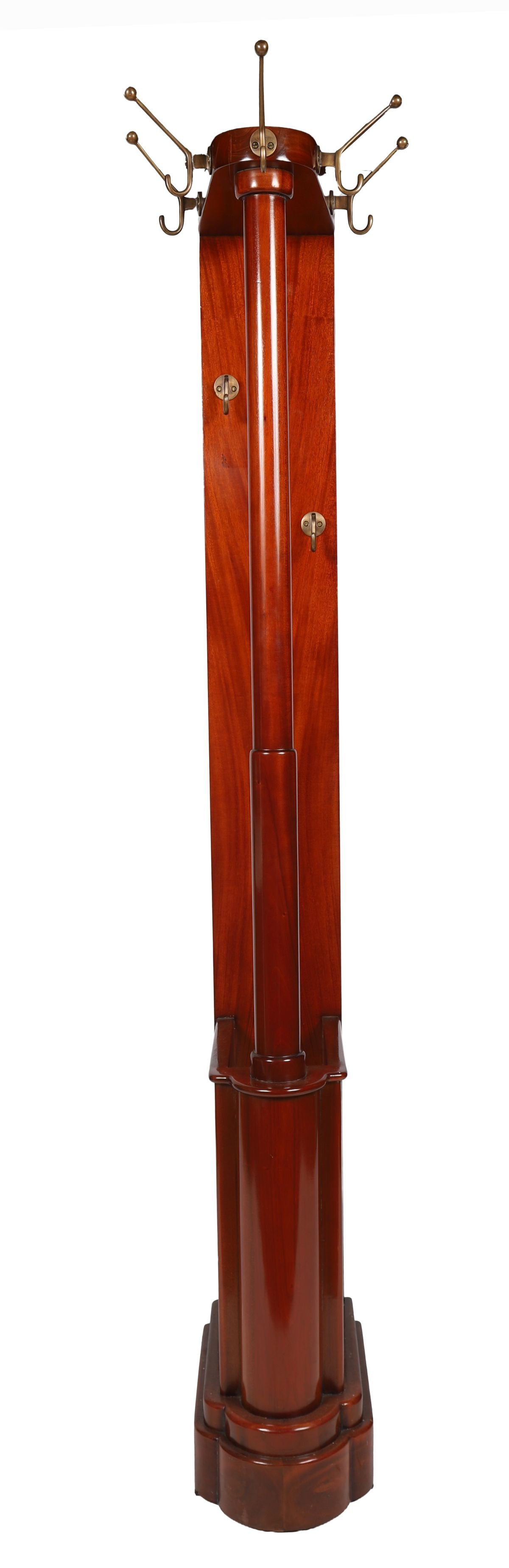 EDWARDIAN MAHOGANY HAT AND COAT STAND (1 of 2)