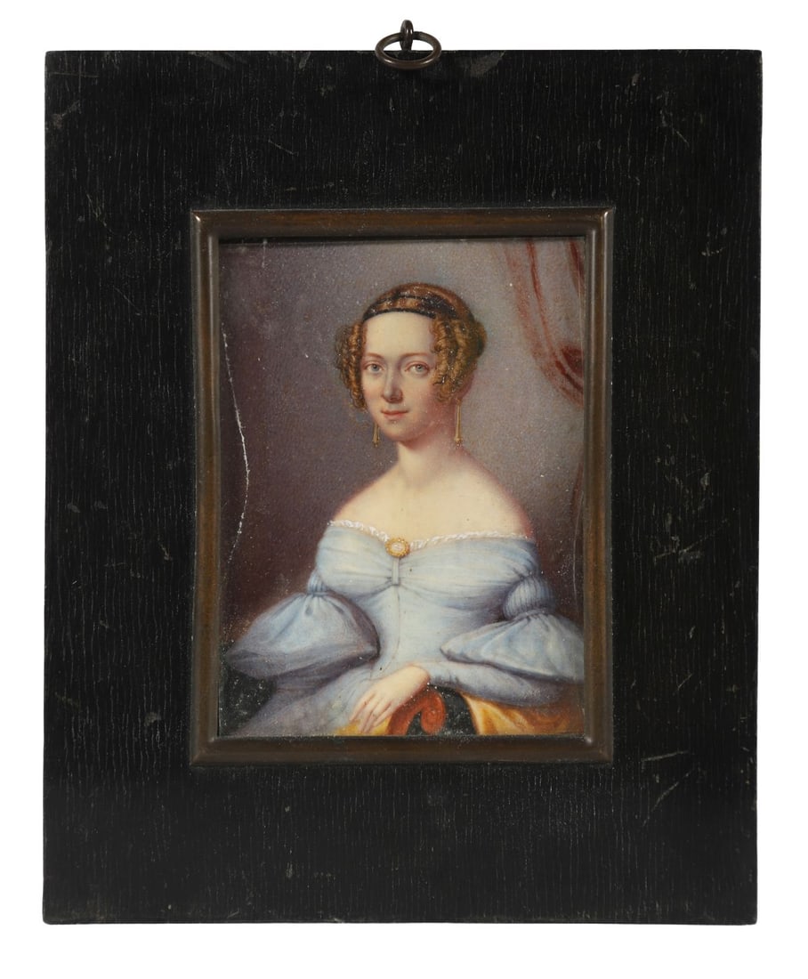 LATE 18TH - CENTURY IRISH SCHOOL: Title: Portrait Miniature of Lady DunravenMedium: WatercolourSignature: UnsignedProvenance: Private CollectionFramed PICTURES AND PRINTS