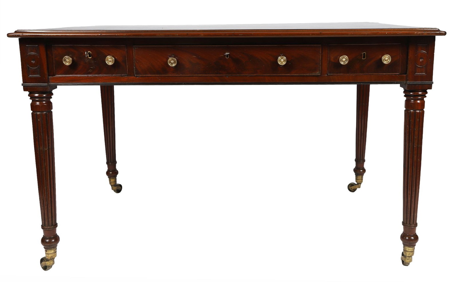 REGENCY PERIOD MAHOGANY LIBRARY TABLE (1 of 5)