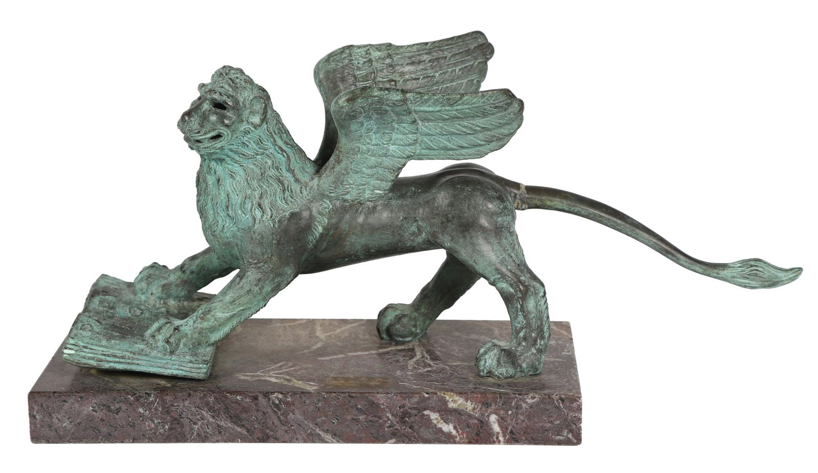 BRONZE MODEL OF THE WINGED LION OF SAINT MARK (1 of 5)