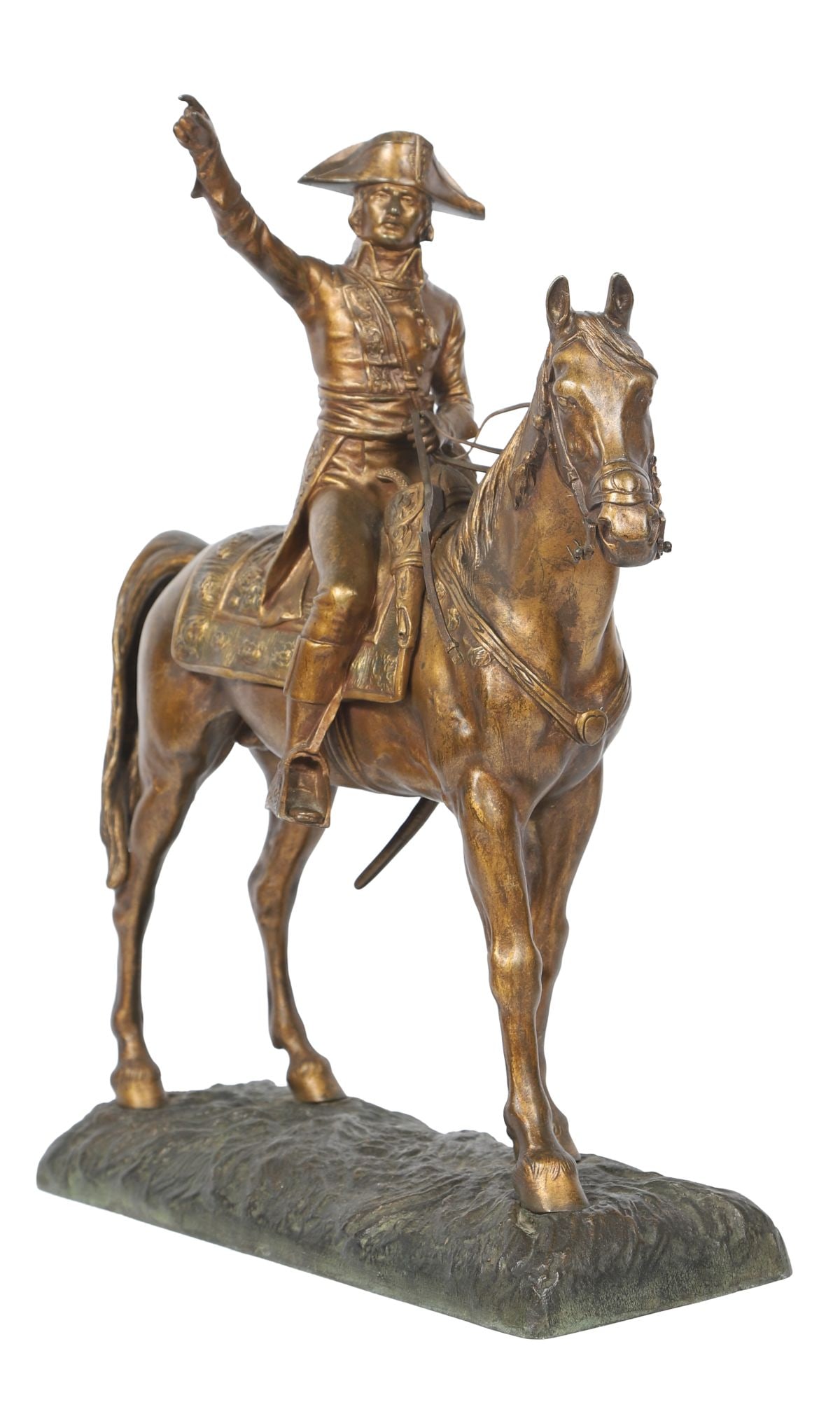 PEDRO RIGUAL (1863 - 1917): Title: Napoleon on HorsebackMedium: BronzeSignature: SignedProvenance: Private Collection SCULPTURE