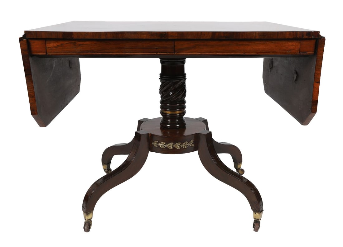 REGENCY ROSEWOOD & ORMOLU-MOUNTED SOFA TABLE - 2