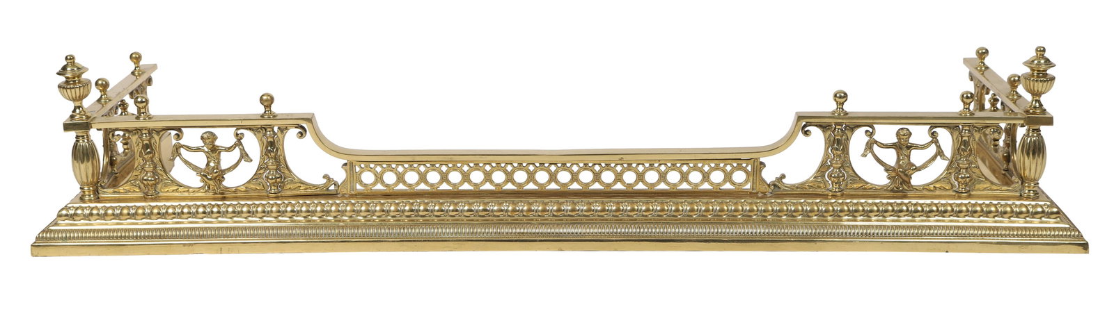 19TH-CENTURY GILT-BRONZE FIRE FENDER (1 of 3)