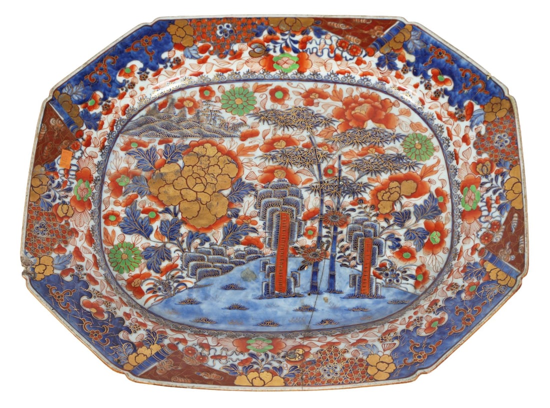 18TH - CENTURY CHINESE IMARI MEAT PLATTER (1 of 4)