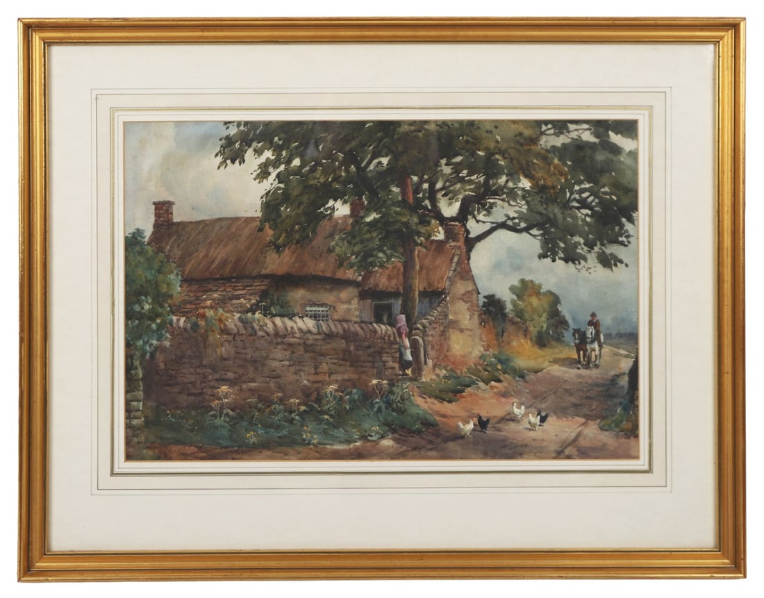 19TH - CENTURY ENGLISH SCHOOL: Title: Returning HomeMedium: WatercolourSignature: Signed Lower LeftProvenance: Private CollectionFramed PICTURES AND PRINTS