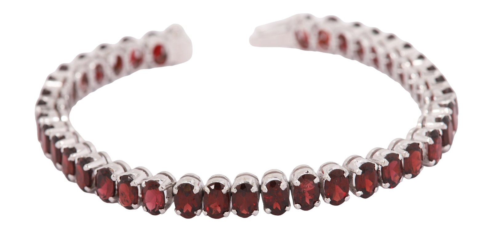 GARNET AND GOLD TENNIS BRACELET (1 of 5)
