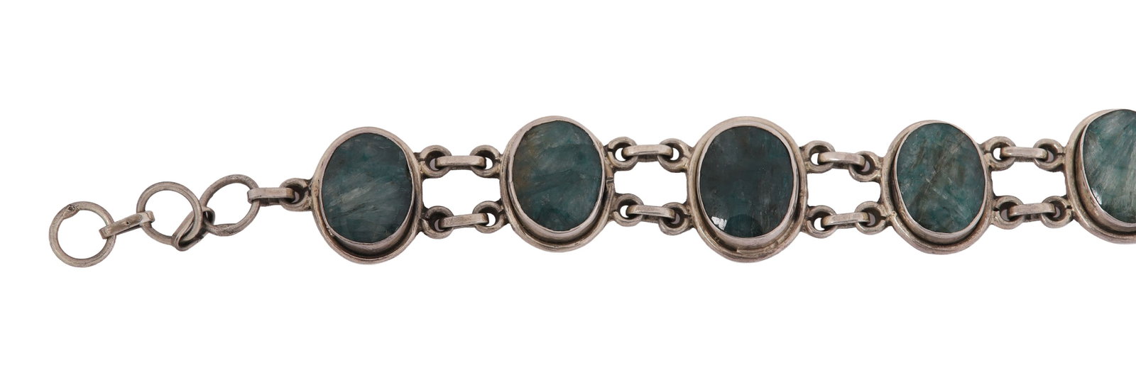 EMERALD AND SILVER BRACELET - 3