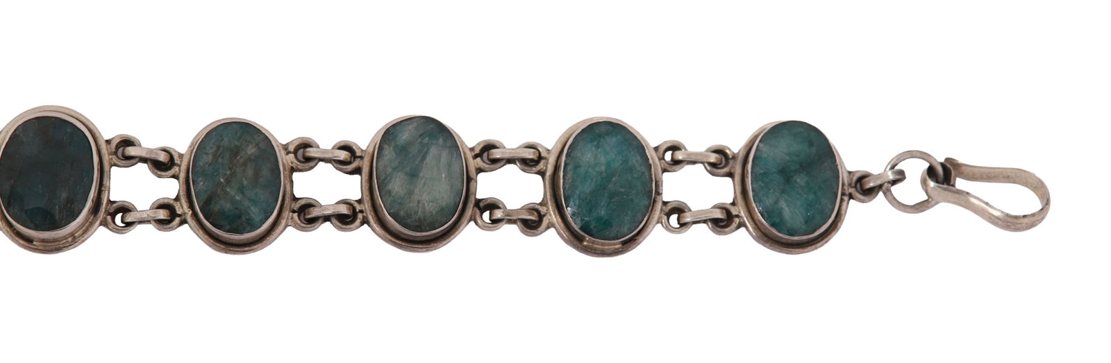 EMERALD AND SILVER BRACELET - 4
