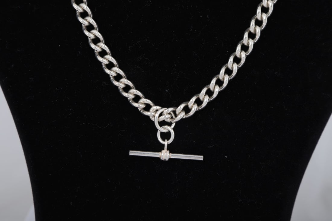 SILVER ALBERT CHAIN - 2