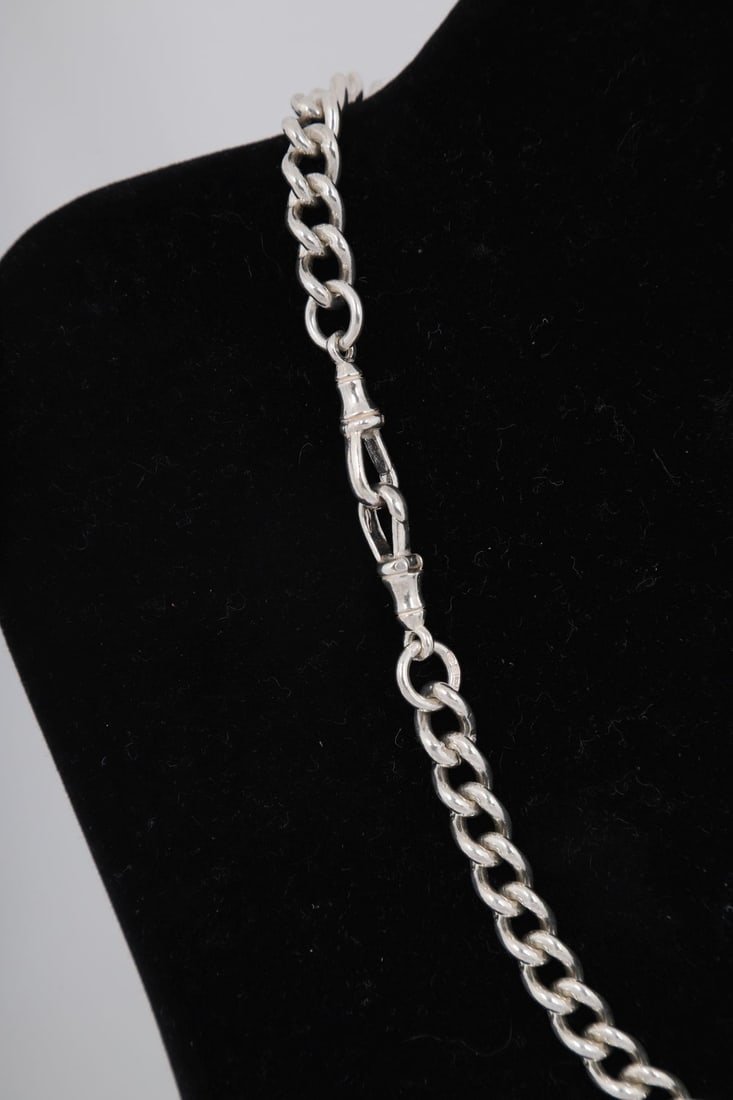 SILVER ALBERT CHAIN - 3