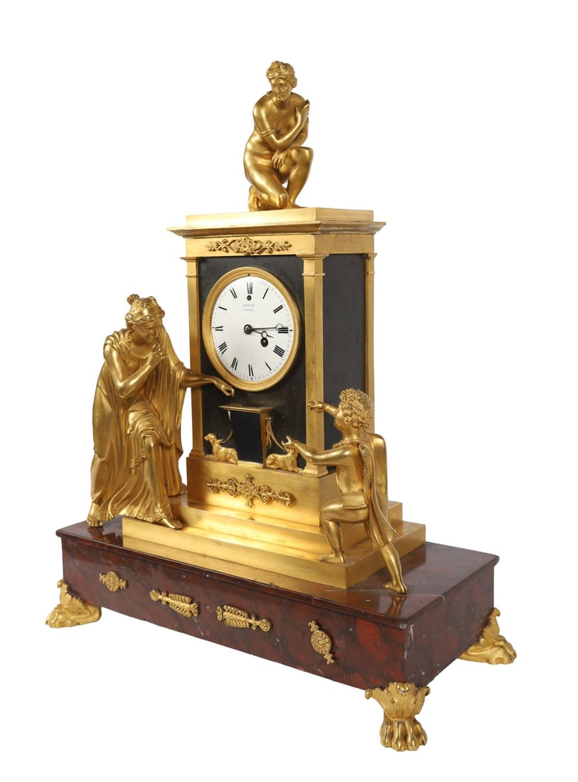 19TH-CENTURY ORMOLU MANTEL CLOCK - 2