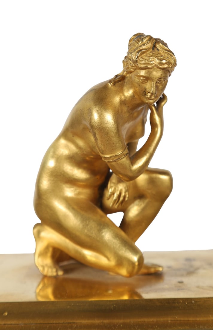 19TH-CENTURY ORMOLU MANTEL CLOCK - 4
