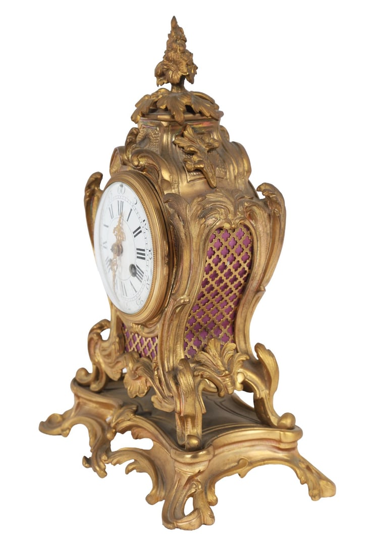 19TH-CENTURY ORMOLU MANTEL CLOCK - 2