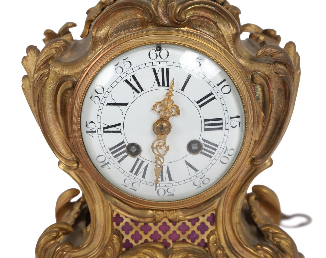 19TH-CENTURY ORMOLU MANTEL CLOCK - 3